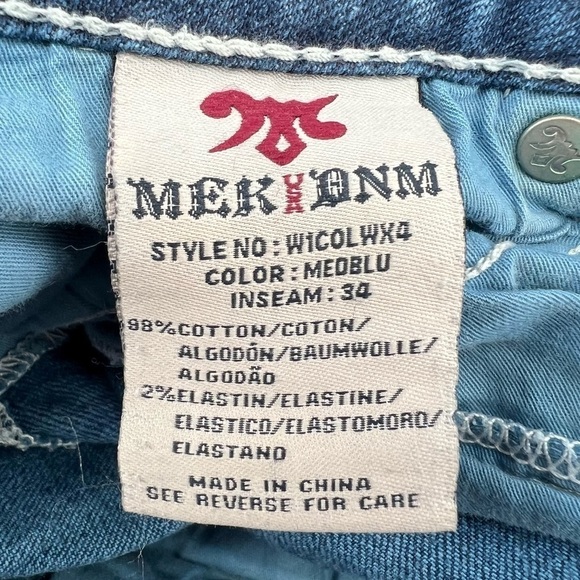 MEK DNM Colwood Slim Boot Cut Jeans Size 27 x 34 Women's - Picture 7 of 8